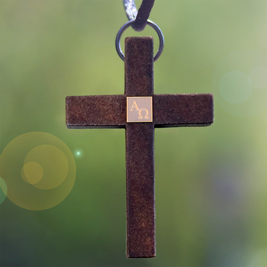 The New Testament Wooden Cross (Dark Wood)